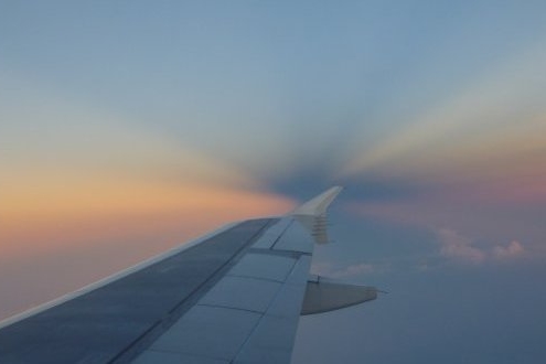 vue du ciel depuis un avion