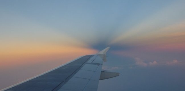 vue du ciel depuis un avion