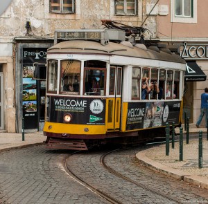 Tramway à Lisbonne