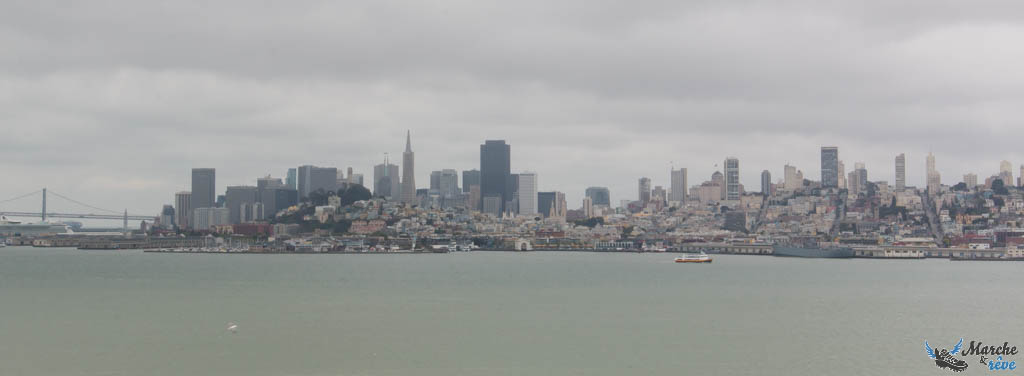 Vue sur San Franciso depuis Alcatraz